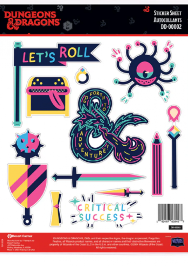 Dungeons & Dragons Sticker Sheet 00002
