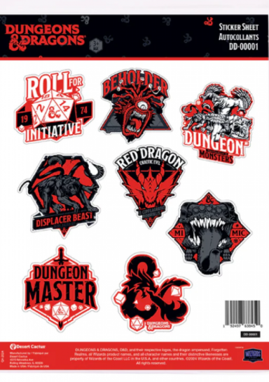 Dungeons & Dragons Sticker Sheet 00001