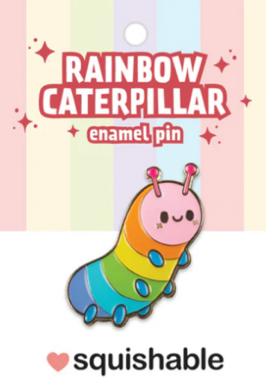 Rainbow Caterpillar – Enamel Pin #90