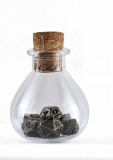 Unseelie Mini RPG Dice Set – Ancient Bronze