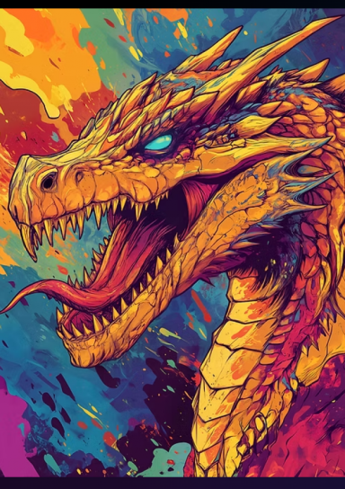 Pop Art Dragon Art Sleeves