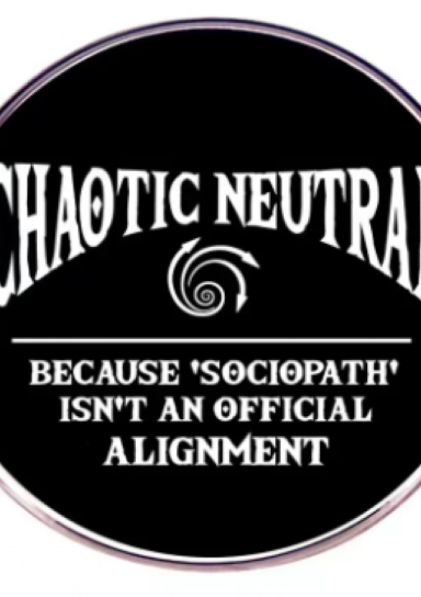 Chaotic Neutral Pin #33