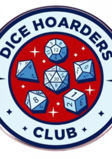 Dice Hoarders Club Pin #32