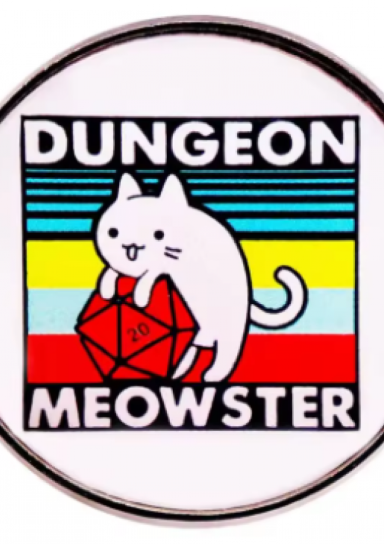 Dungeon Meowster Rainbow Pin #29