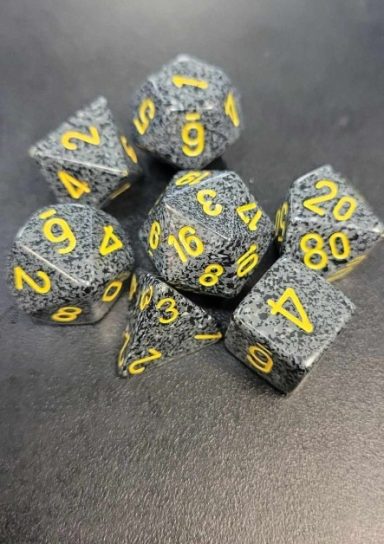 Black/Grey RPG Dice Set