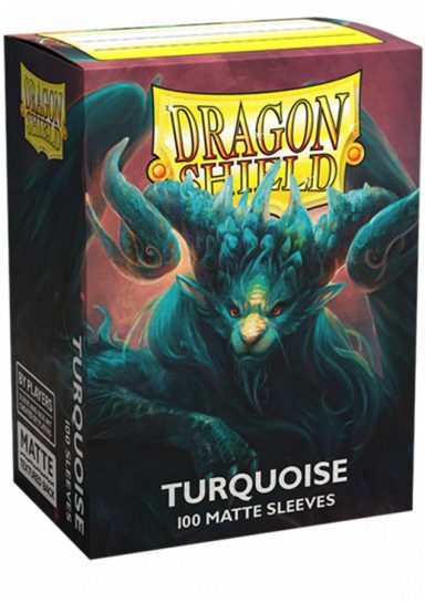 Dragon Shield: Matte Turquoise Sleeves – Box of 100