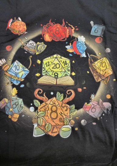 Black Hole Dice T-Shirt