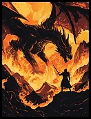 Fire Dragon Battle Card Sleeves