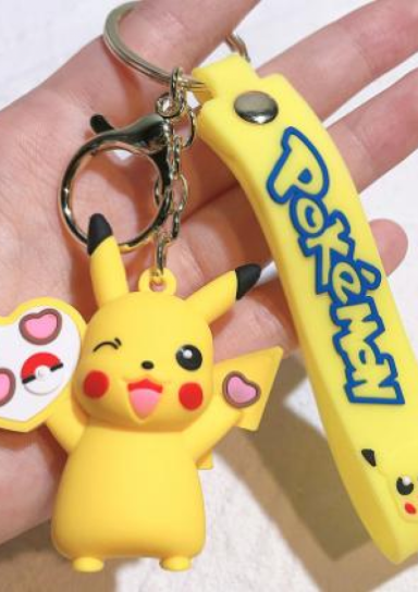 Pikachu Hearts Keychain