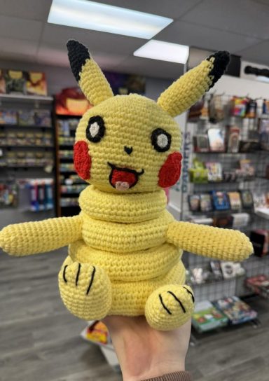 Crochet Stacking Ring Pikachu