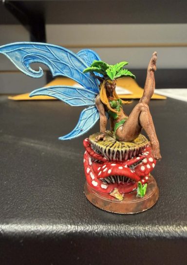 M104 Fairy on Mushrooms (Hand-Painted)